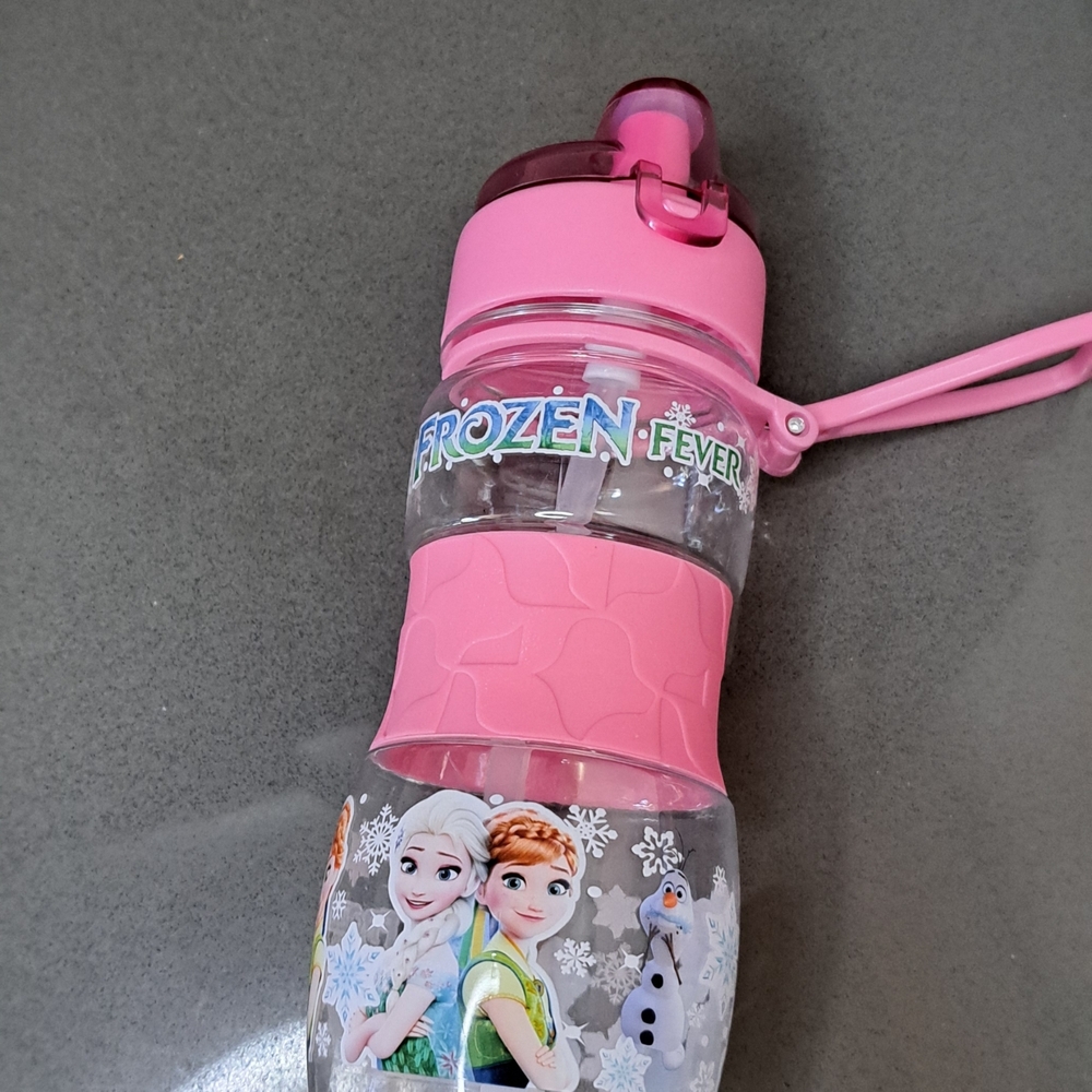 Disney Frozen Fever Pink Kids Water Bottle 400ml.
